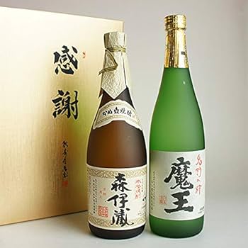 Amazon.co.jp: 森伊蔵・魔王 芋焼酎 四合瓶 720ml 2本セット